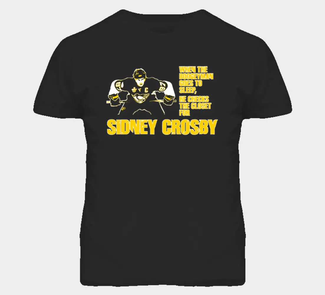 Футболка хоккейер Boogeyman Pittsburgh Sidney Crosby одежда в стиле хип-хоп хлопковая футболка с