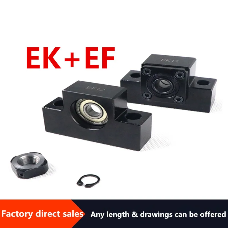 EKEF10/EKEF12/EKEF15/EK20EF20 винтовой кронштейн фиксированный линейный подшипник серии EKEF