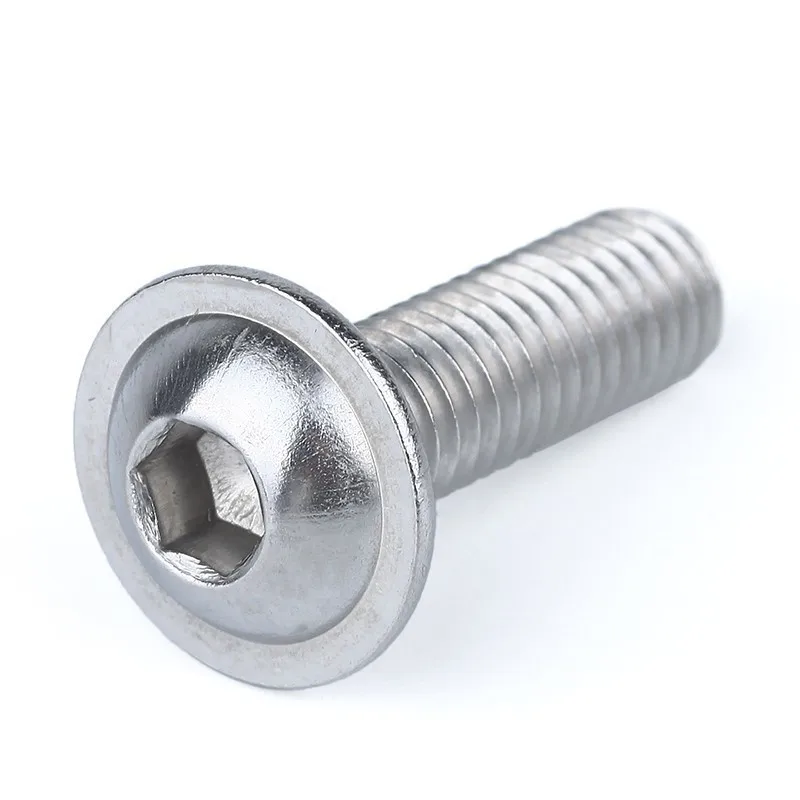 10-20pcs M3 M4 M5 M6 304 Stainless Steel Hexagon Socket Button Head Screws With Collar Bolt Head Screws With Collar Bolt