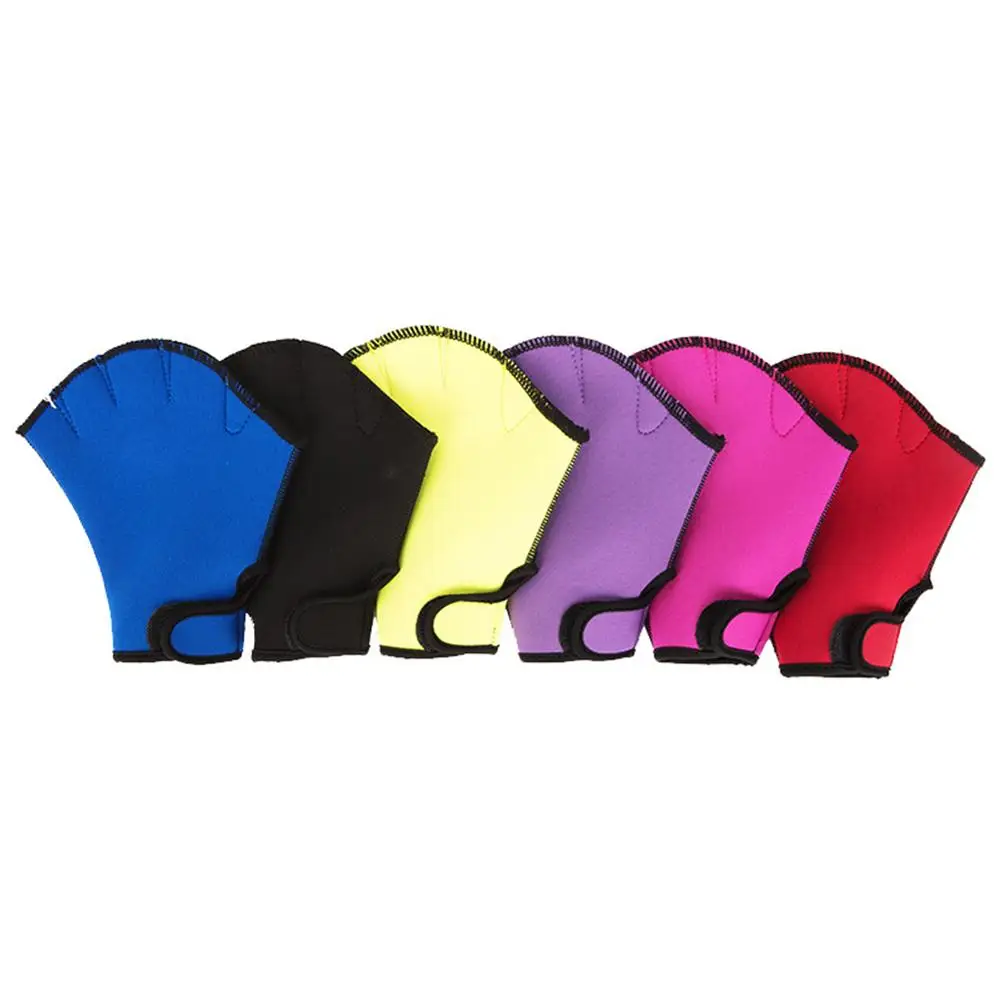 

Diving gloves Unisex Frog Type Silicone Girdles Swimming Hand Fins Flippers Palm Finger Webbed Gloves Paddle Water Sports