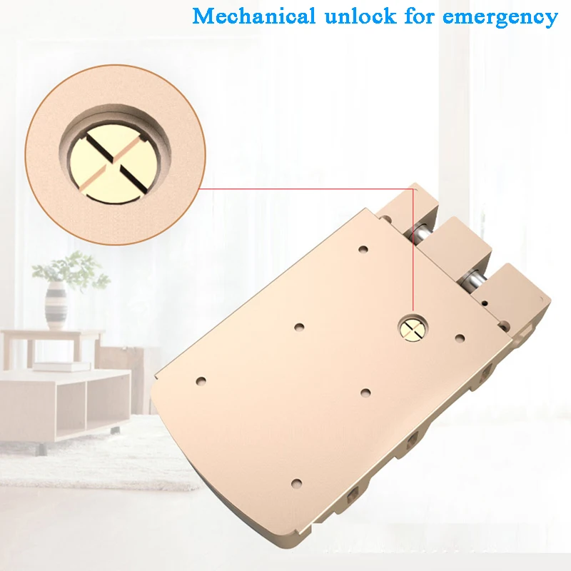 fechadura da porta inteligente invisivel escondido controle 04