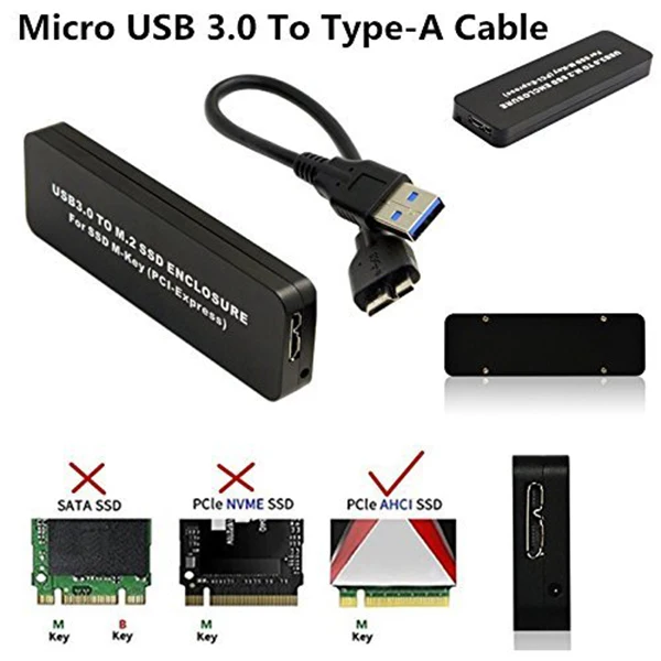  USB3.0 SSD Gehäuse Solid State Festplatte Reader Adapter ALS Externe Festplatte