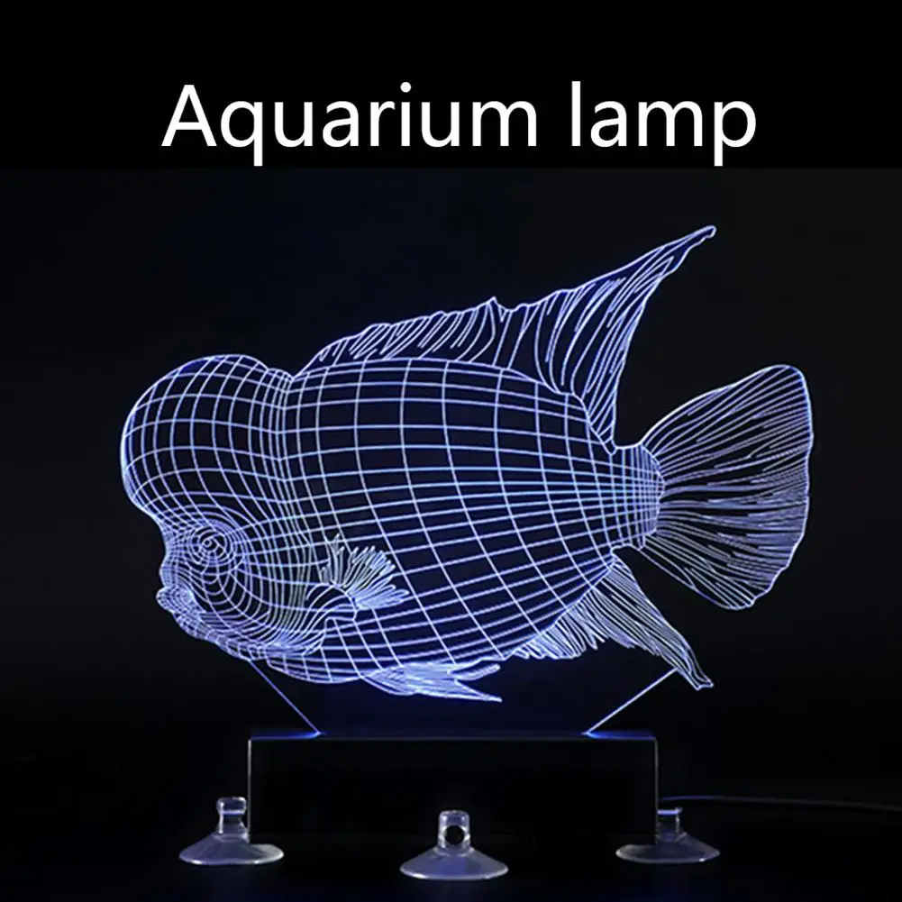 LanLan светодиодный 3D Красочный Дайвинг Свет синхронизации дистанционного Ландшафтный аквариум лампа