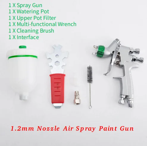 Air Spray Gun 1,2 мм Насадка, Мини Воздушный Распылитель Краски, пистолет для автомобиля, распылитель краски, садовая краска, Аэрограф для автомобиля, аэрограф - Цвет: Air Spray Gun