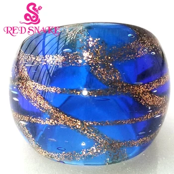 

RED SNAKE Brand Fashion Ring Handmade Murano Glass Multifarious Rings RSMG0000#331