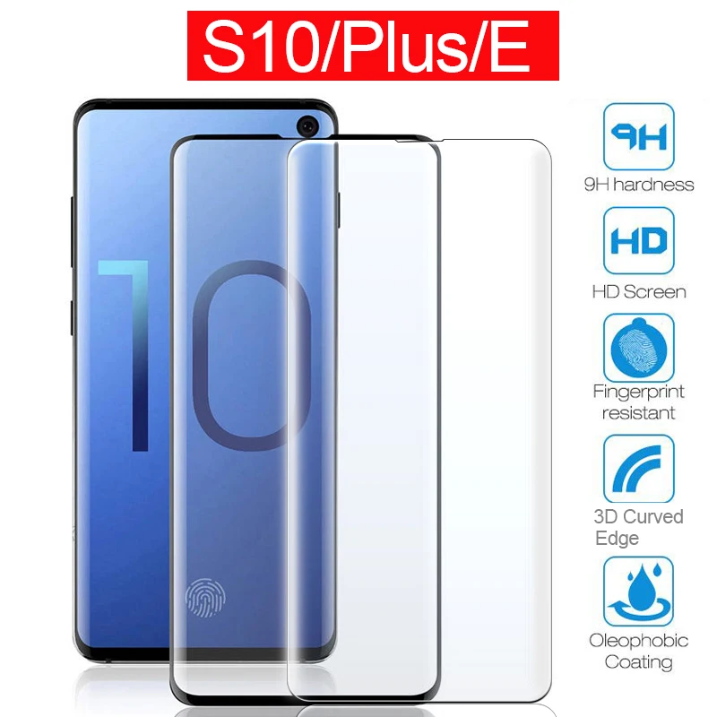 

Full Curved Tempered Glass For Samsung Galaxy S9 S8 S10 Plus S10E Screen Protector For Samsung Note 8 9 10 Pro Protective Film