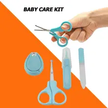 4 шт./компл. уход комплект для детей Лидер продаж безопасности простота машинки для стрижки ногтей пилочка для ногтей Ножницы ухочистка Уход и гигиена ребёнка