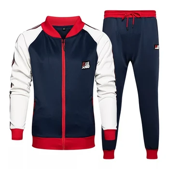 

Men's fashion brand suit 2020 autumn and winter 2PCS outfit sportswear long-sleeved sweatshirt + pants casual jacket sportswear