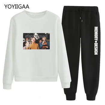 

2020 Loose Autumn Winter Women Hoodies Sport Suit Casual Tracksuit Warm Woman Hooded Set Long Sleeve Sweatshirt + Pants Outfit