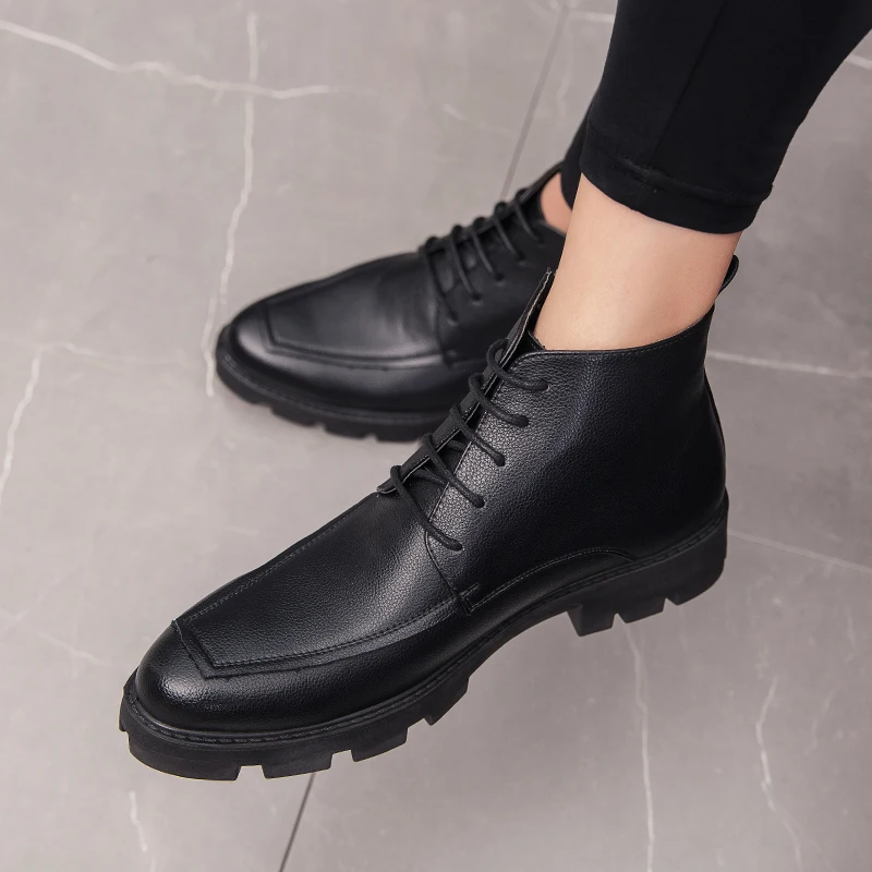 Dress Shoes Outdoor Wedding Party Mens Business Shoes Cow Leather