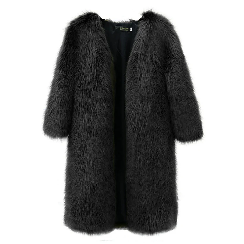 Женское пушистое плюшевое пальто, Женское зимнее теплое длинное пальто из искусственного меха, куртка, парка, верхняя одежда, пальто и куртки, пальто, топы