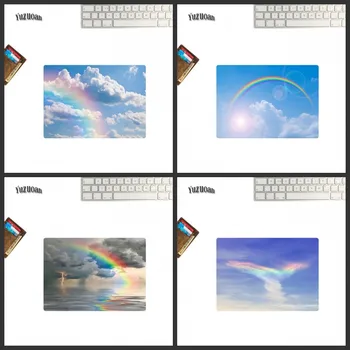 

Yu Zuoan Gorgeous Rainbow Natural Landscape Small Mouse Pad Laptop Cute Table Mat Peripheral Accessories Home