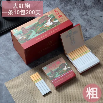 

China WuYi Bock Tea DaHongPao Smoke Cigarette , Aromatherapy Smoking and Drinking Tea Tobacco No Nicotine