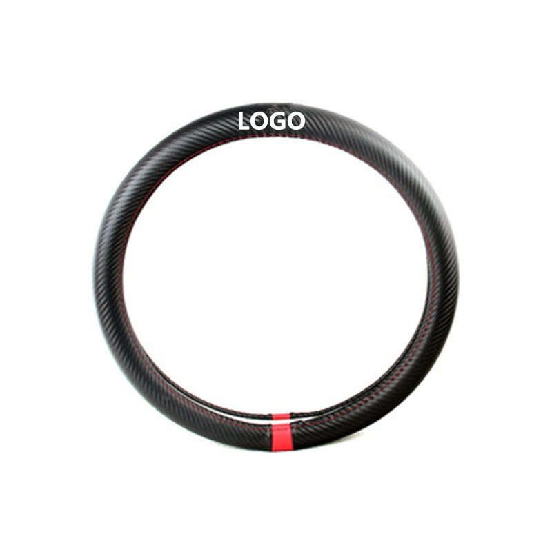 

1PC For BMW M Carbon Fiber Pattern Sport 3 Series 5 Series X3X5 Car Steering Wheel Cover Embroidery Grip Cover Car Accessories