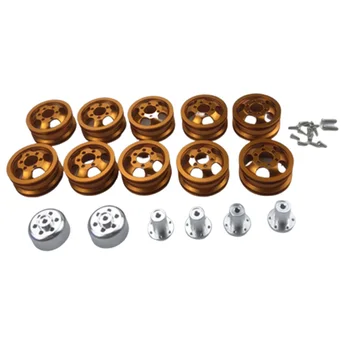 

Metal Wheel Rim Wheel Hub for WPL C14 C24 B14 B24 B16 B36 Six Drive RC Car Spare Parts,Yellow