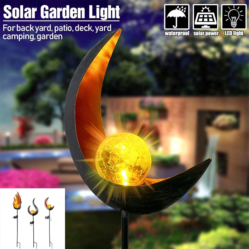 

LED Solar Flame Light Waterproof Outdoor Landscape Lamp for Backyard Path Patio