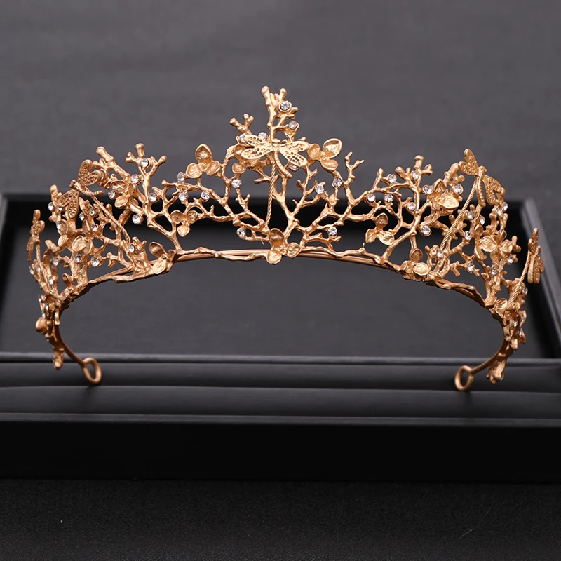 Винтажная свадебная корона бабочка горный хрусталь кристалл свадебная корона аксессуары для волос принцессы корона подарки ручной работы