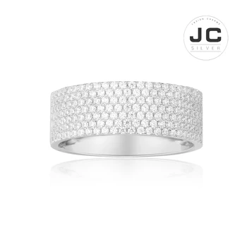 

New Fashion Charms Silver 925 Original Copy Jewelry,Large Orange Silver Black Paved Ring For Women With Mono Logo Zircon Gift
