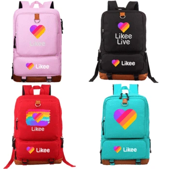

LIKEE Travel Backpack for Students Boys Girls Fashion Bags Large Capacity Backpack for Teenagers Likee Live Daily Backpack