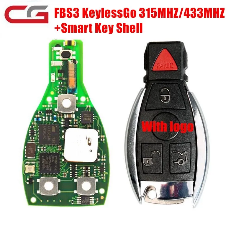 Оригинальный CGDI CG MB FBS3 Smart KeylessGo 315 МГц 433MZ для Mercedes W164 W166 W216 W221 W251 Запуск одним