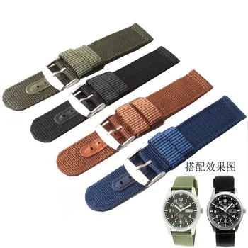 

Newest Fashion military uniform military nylon tarpaulin watch with strap 18/20/22 / 24mm 4 ribbon with stainless steel buck