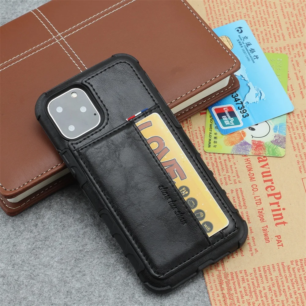 

New For iphone 11 X phone case leather card multifunctional phone case with storage function for iphone 8 7 6S plus XS phone bag