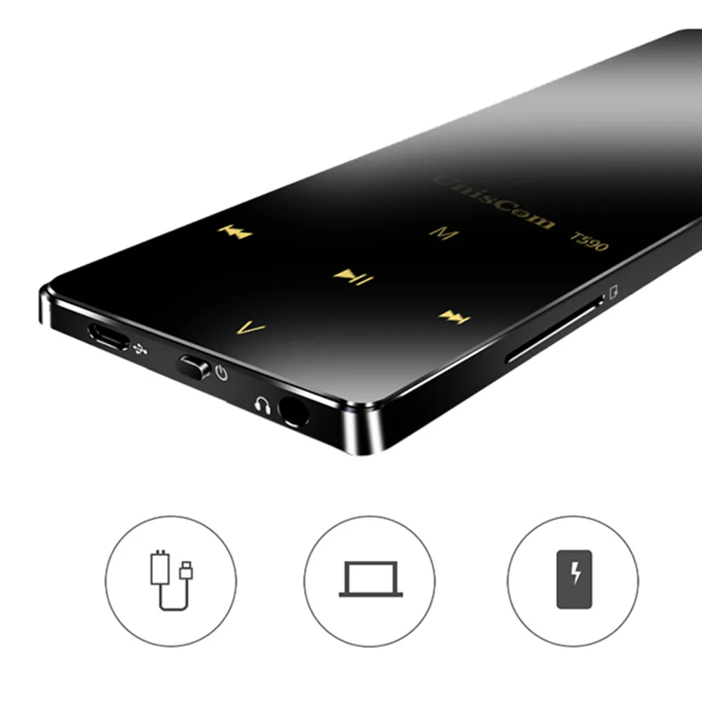 Uncscom T590 8 Гб MP3 плейер Волкман устройство записи без потерь FM радио видео фильм 8,21
