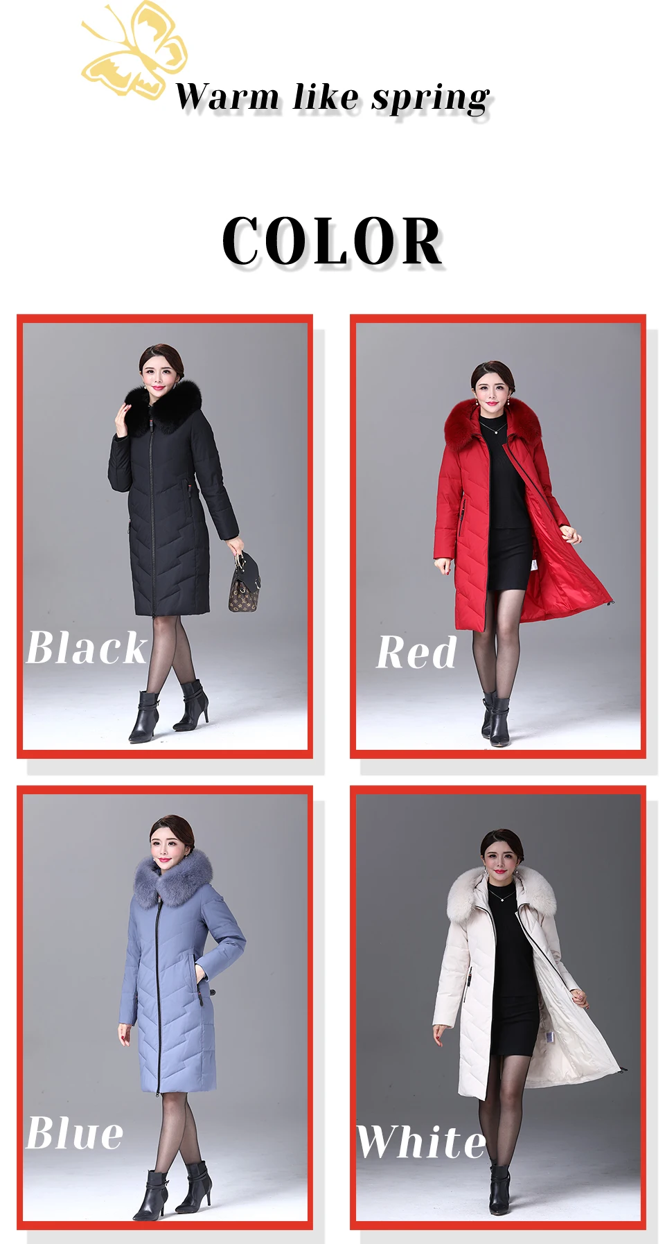 Зимняя женская куртка-пуховик, парка, длинная, Ультралегкая, Натуральное перо, настоящий Лисий мех, роскошное, высокое качество, утиный пух, пальто#8915