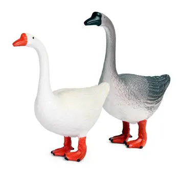 

Kids Simulated Solid Wild Animal Swan Model Action Figure Collectible Toy Gift Figurine DIY Home Accessories White Black