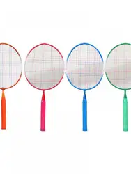 New Children'S Badminton Racket Comfortable Grip Badminton Racket Set Suitable For Children'S Training And Parent-Child Games