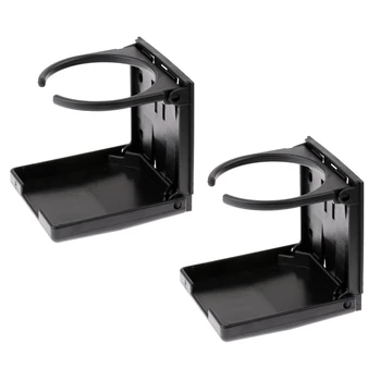

2pcs Durable Plastic Drink Holder with Mount Screws For Foosball Table AccessoriesBlack