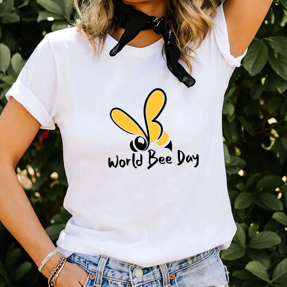 

World Bee Day Shirt New Arrival Unisex 100%Cotton Tshirt Women Funny Summer Casual Short Sleeve Top Bees Team Shirt Bees Tee