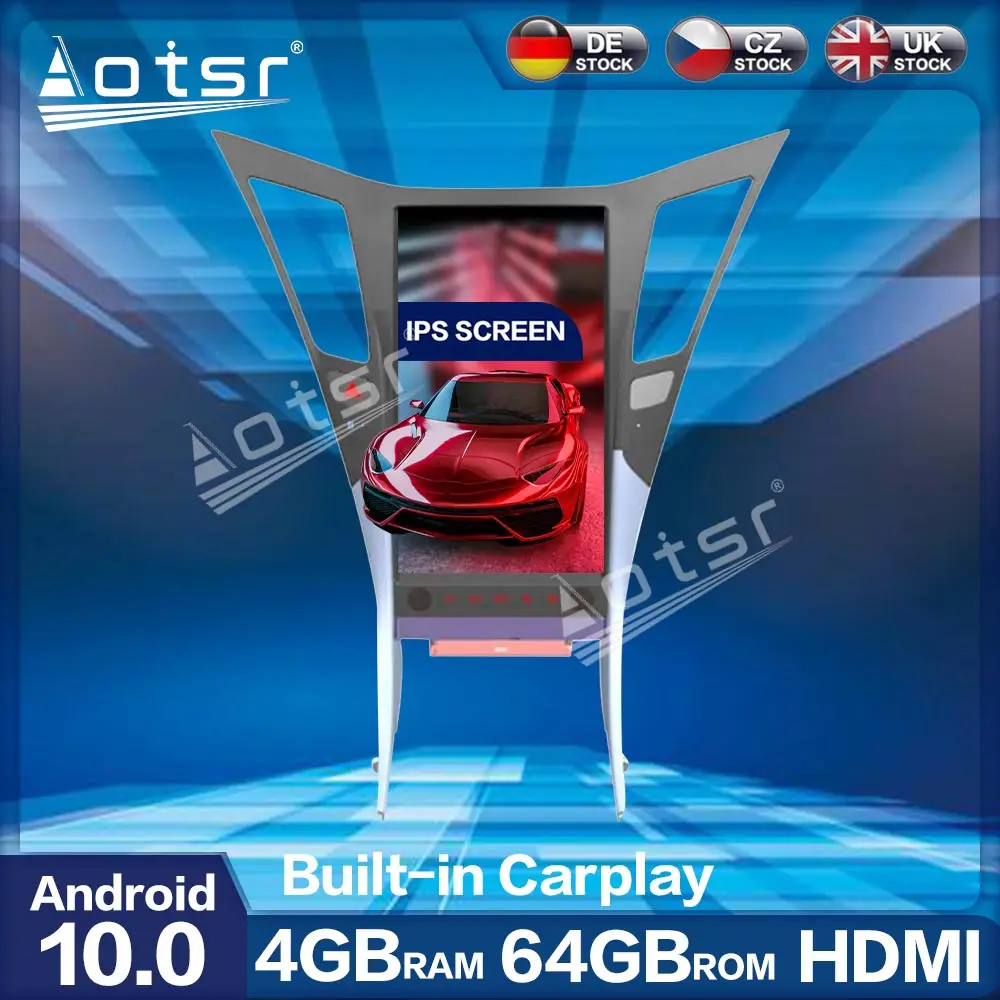 Автомобильный мультимедийный плеер Aotsr 13 6 дюйма 4 + 64 ГБ Android 9 0 | Автомобили и
