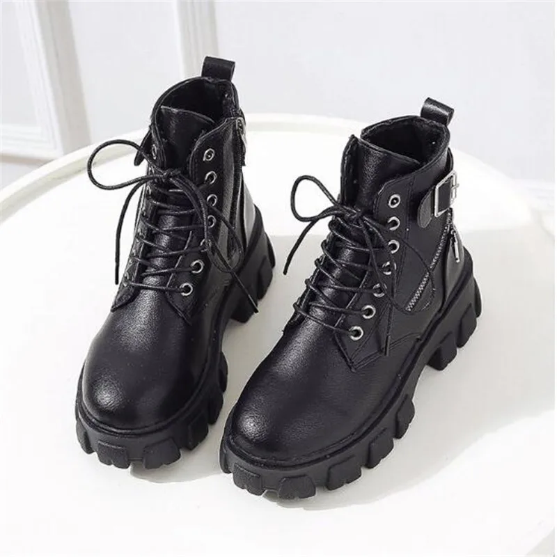 Обувь; женские ботильоны; ботинки из искусственной кожи; chaussures femme Zapatos De Mujer; твердая обувь; женская обувь; черные ботинки