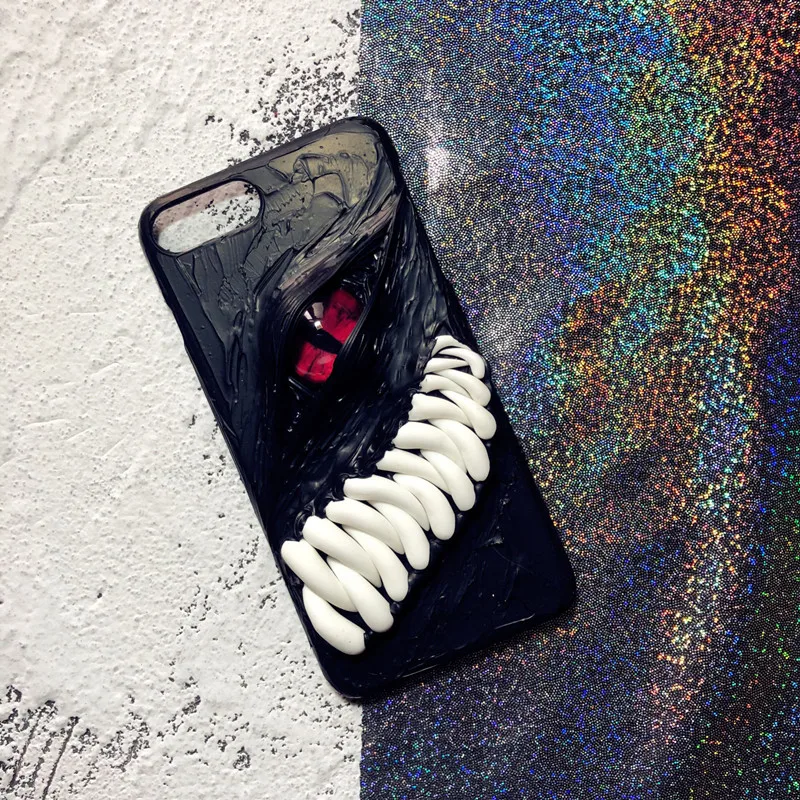 Red eye mouth 3D мультфильм Новое поступление террор глаза чехол для телефона для iphone 6 7 8 Plus X XS XR жесткая мягкая Задняя накладка чехла из ТПУ - Цвет: Red eye mouth