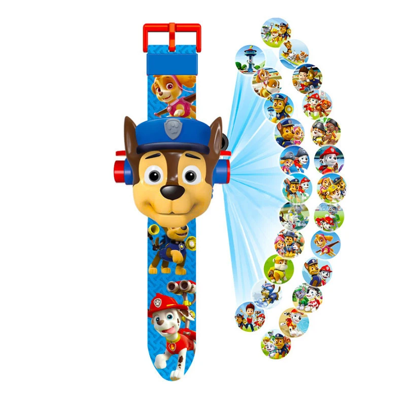 Paw patrol игрушки набор 3D проекционные часы фигурка на день рождения Аниме Фигурка Patrulla Canina игрушка подарок - Цвет: 4