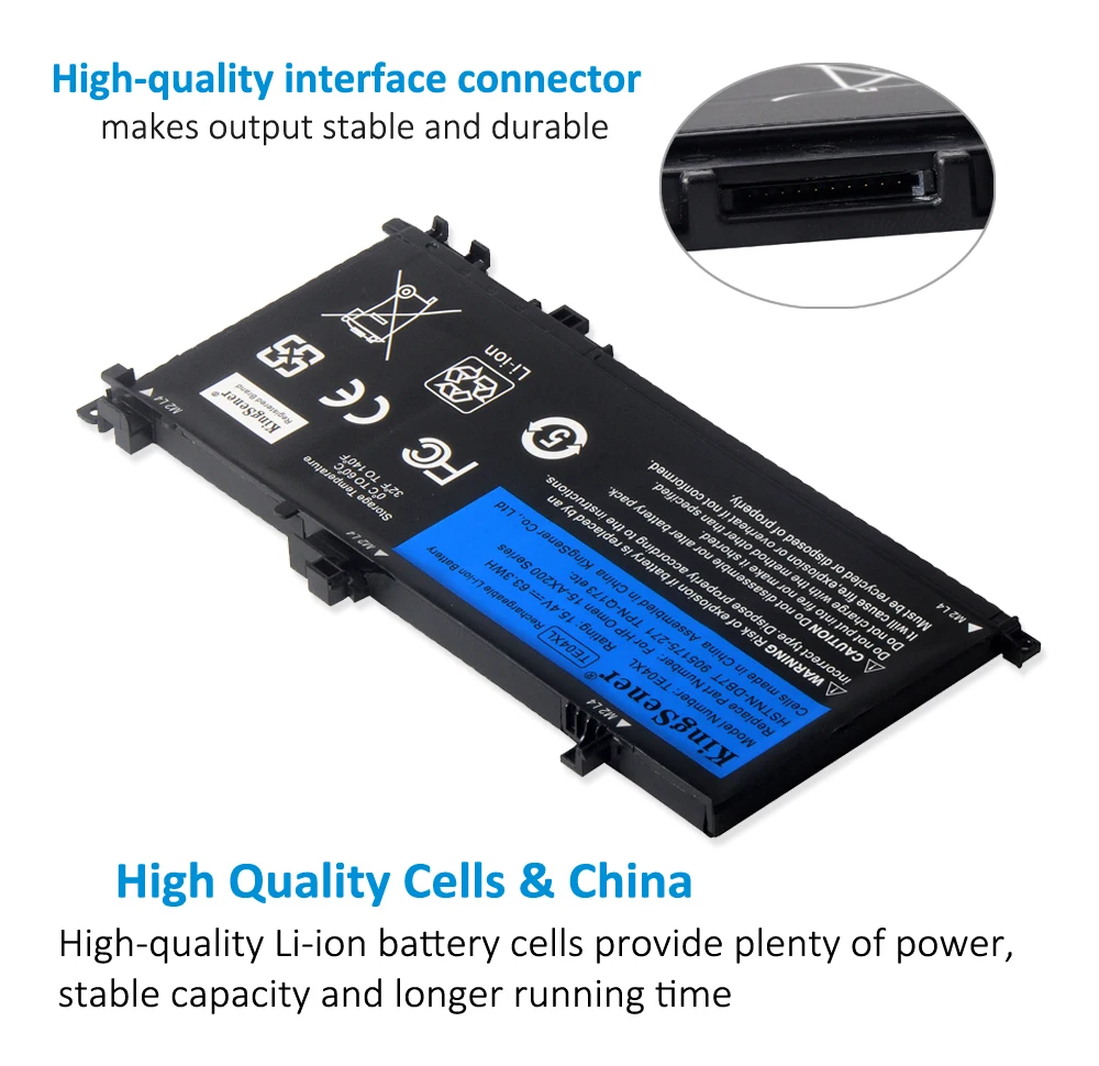 Kingsener-bateria para Computador Portátil Te04xl hp Omen 15-ax200 15-axembaltx 15-ax210tx 15-ax235nf Ax202n Bc15200 segundo 905277855 Baterias p/ laptop - Imagem 5
