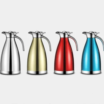 

1.5L 2L Double 304 stainless steel coffee pot Vacuum insulation JUG pot thermos High-end European-style