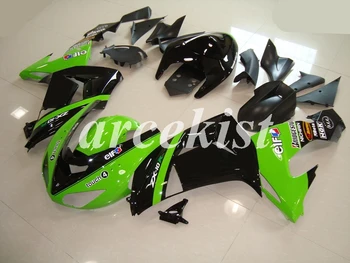 

4 Free Gifts New ABS Motorcycle Full Fairings Kit Fit For Kawasaki Ninja ZX-10R 2006 2007 06 07 10R bodywork set Green black