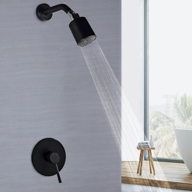 Латунная душевая лейка высокого давления с одной функцией дождевая Лейка для