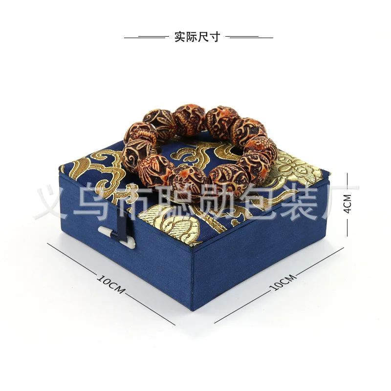 

Crafts Jewelry Bag Top Grade Buddhist Prayer Bead Jewlery Box Gift Box Bracelet shou chuan he Retro Accessories Gift Box