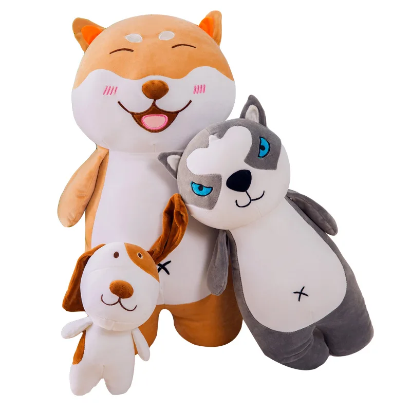 

New Style Shiba Inu Pillow Plush Toys Large Size Doll Husky Doll Birthday Gift Bull Terrier