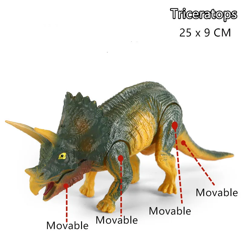 1 шт. 20-28 см имитация шарнира подвижный динозавр модель T-REX парк и мир Юрского периода дети игрушки обратно в будущее Мальчики развивающие