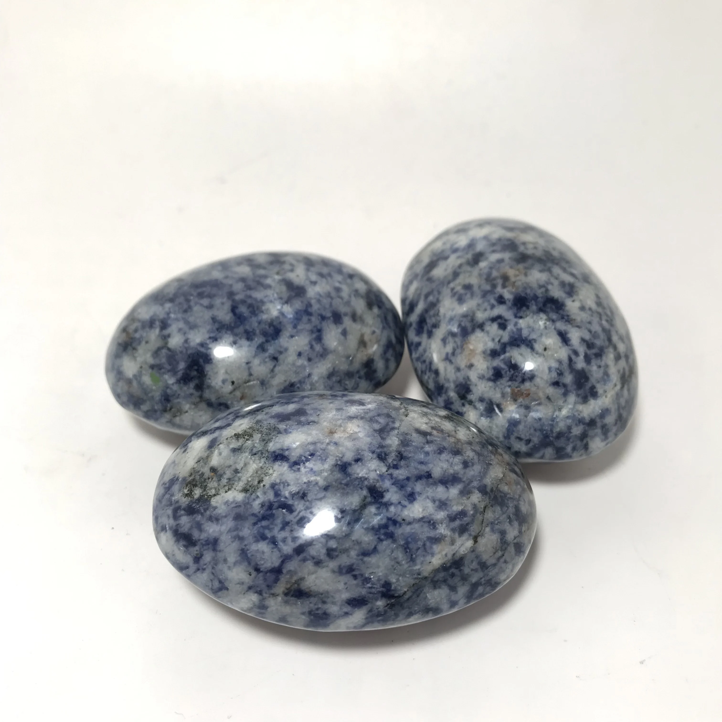 Высокое качество Sodalite Пальмовая форма камня ручной работы и полированная для подарка и домашнего декора WT