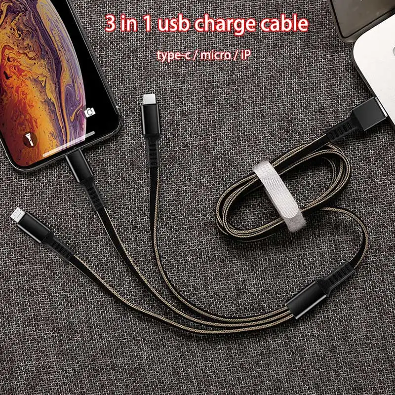

Fast usb charge cable for samsung note9 s10 micro type-c usb charging cord for huawei p10 p20 multi charge cable for xiaomi sony