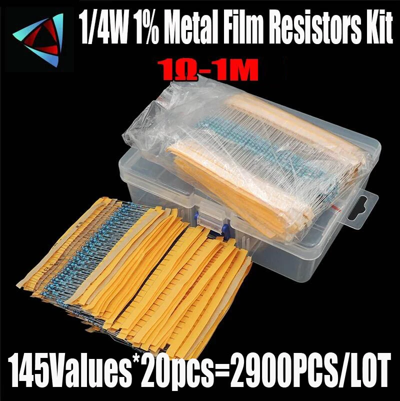 1KΩ to 9.1KΩ 1/6W 1/4W 1/2W 1W 2W 3W Metal Film Resistors ±1% Range of Values