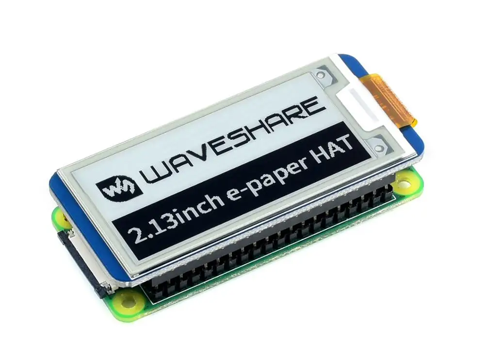 Billig Waveshare 2,13   e Papier HUT, 250x122, 2,13 zoll E Ink display für RaspberryPi 2B 3B Null Null W, farbe schwarz, weiß, teilweise aktualisieren