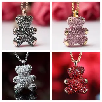

Original Cute Fashion Cartoon Item Bear Chain Pendant Multicolor Optional DIY Necklace Pendant Jewelry To Girls Jewelry Gift