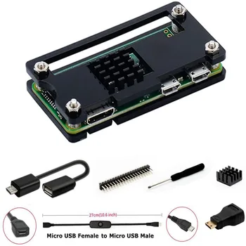 

Raspberry Pi Zero Case, Pi Zero W Case Kit with Zero Heatsink, HDMI Adapter, Heatsink for Zero W/Zero 1.3 / Zero WH Clear/Black