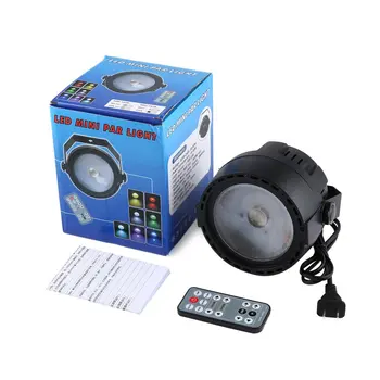 

15W LED Stage Lights Lights Mini Remote Control Lighting Special Effects Sound Control Flash Lamp for Bar KTV Ballroom